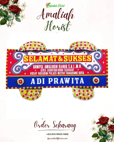 Papan Bunga Ucapan Selamat Lelewi